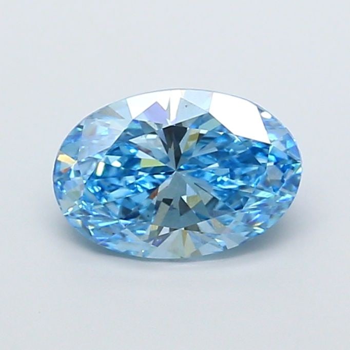Loose Diamond - OVAL 2.55ct Fancy Vivid Blue VS2: Loose Diamond - OVAL 2.55ct Fancy Vivid Blue VS2 Source: This is a real non-mined Diamond that has been grown in a lab Shape: OVAL Carats: 2.55 Color: Fancy Vivid Blue Certification: IGI Video: