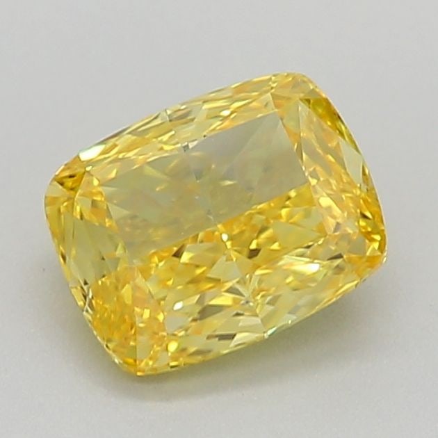 Loose Diamond - CUSHION MODIFIED 0.72ct Fancy Vivid Yellow VVS1: Loose Diamond - CUSHION MODIFIED 0.72ct Fancy Vivid Yellow VVS1 Source: This is a real non-mined Diamond that has been grown in a lab Shape: CUSHION MODIFIED Carats: 0.72 Color: Fancy Vivid Yellow Cer