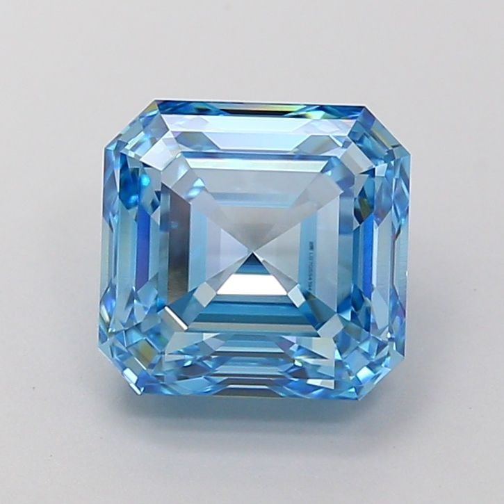 Loose Diamond - ASSCHER 2.68ct Fancy Vivid Blue VVS2: Loose Diamond - ASSCHER 2.68ct Fancy Vivid Blue VVS2 Source: This is a real non-mined Diamond that has been grown in a lab Shape: ASSCHER Carats: 2.68 Color: Fancy Vivid Blue Certification: IGI
