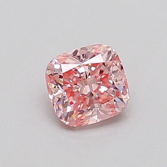 Loose Diamond - CUSHION MODIFIED 0.42ct Fancy Intense Pink VS1: Loose Diamond - CUSHION MODIFIED 0.42ct Fancy Intense Pink VS1 Source: This is a real non-mined Diamond that has been grown in a lab Shape: CUSHION MODIFIED Carats: 0.42 Color: Fancy Intense Pink