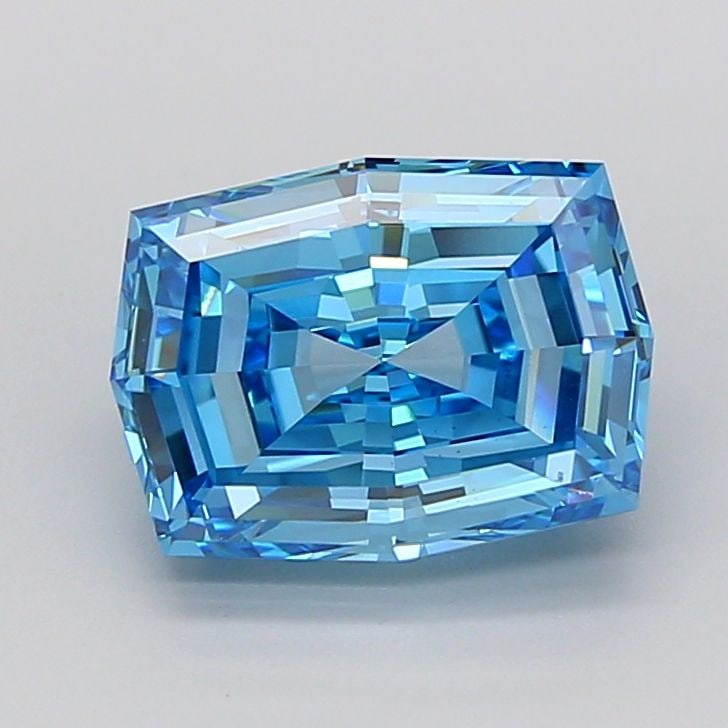 Loose Diamond - CUSHION MODIFIED 3.52ct Fancy Vivid Blue VVS2: Loose Diamond - CUSHION MODIFIED 3.52ct Fancy Vivid Blue VVS2 Source: This is a real non-mined Diamond that has been grown in a lab Shape: CUSHION MODIFIED Carats: 3.52 Color: Fancy Vivid Blue