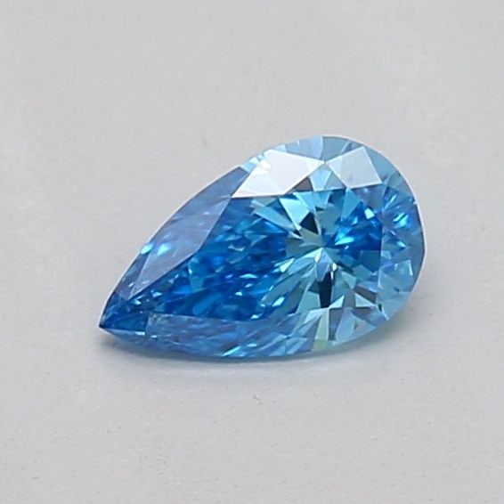 Loose Diamond - PEAR 0.16ct Fancy Vivid Blue VS2: Loose Diamond - PEAR 0.16ct Fancy Vivid Blue VS2 Source: This is a real non-mined Diamond that has been grown in a lab Shape: PEAR Carats: 0.16 Color: Fancy Vivid Blue Certification: IGI The Diamond D