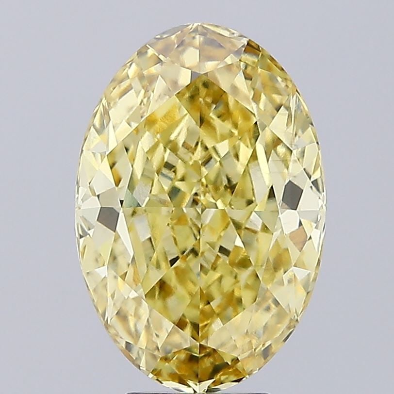 Loose Diamond - OVAL 6.02ct Fancy Intense Yellow VS1: Loose Diamond - OVAL 6.02ct Fancy Intense Yellow VS1 Source: This is a real non-mined Diamond that has been grown in a lab Shape: OVAL Carats: 6.02 Color: Fancy Intense Yellow Certification: IGI Video