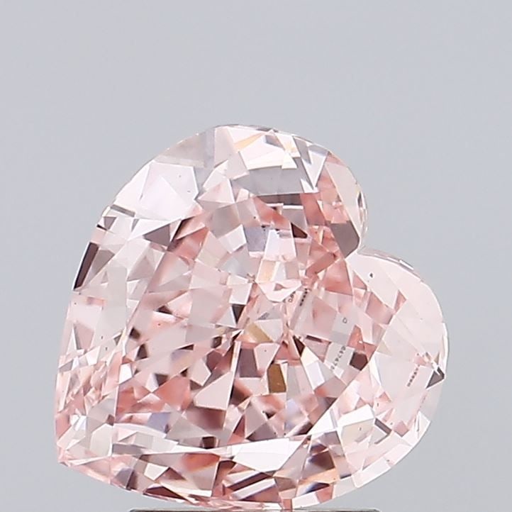 Loose Diamond - HEART 2.51ct Fancy Intense Pink VS1: Loose Diamond - HEART 2.51ct Fancy Intense Pink VS1 Source: This is a real non-mined Diamond that has been grown in a lab Shape: HEART Carats: 2.51 Color: Fancy Intense Pink Certification: IGI Video: