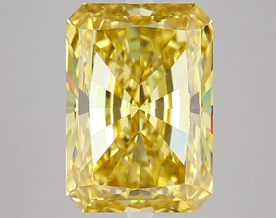 Loose Diamond - RADIANT 5.04ct Fancy Intense Yellow VS1: Loose Diamond - RADIANT 5.04ct Fancy Intense Yellow VS1 Source: This is a real non-mined Diamond that has been grown in a lab Shape: RADIANT Carats: 5.04 Color: Fancy Intense Yellow Certification: