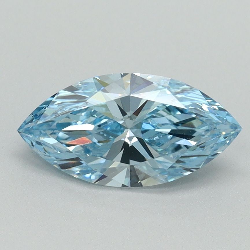 Loose Diamond - MARQUISE 1.01ct Fancy Vivid Blue VVS2: Loose Diamond - MARQUISE 1.01ct Fancy Vivid Blue VVS2 Source: This is a real non-mined Diamond that has been grown in a lab Shape: MARQUISE Carats: 1.01 Color: Fancy Vivid Blue Certification: IGI Vide