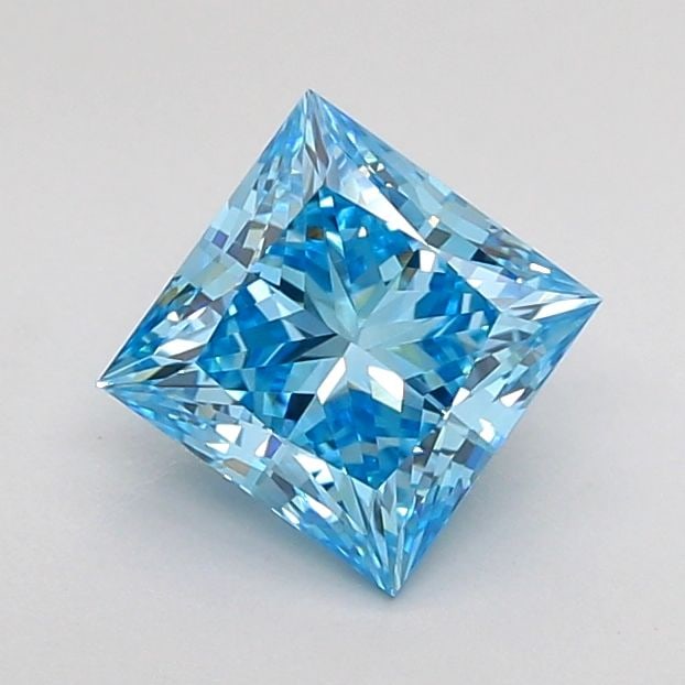 Loose Diamond - PRINCESS 1.09ct Fancy Vivid Blue VVS2: Loose Diamond - PRINCESS 1.09ct Fancy Vivid Blue VVS2 Source: This is a real non-mined Diamond that has been grown in a lab Shape: PRINCESS Carats: 1.09 Color: Fancy Vivid Blue Certification: IGI Vide