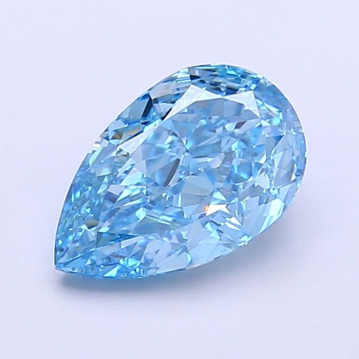 Loose Diamond - PEAR 1.85ct Fancy Vivid Blue VS1: Loose Diamond - PEAR 1.85ct Fancy Vivid Blue VS1 Source: This is a real non-mined Diamond that has been grown in a lab Shape: PEAR Carats: 1.85 Color: Fancy Vivid Blue Certification: IGI Video: