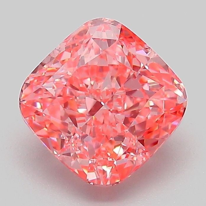Loose Diamond - CUSHION MODIFIED 2.07ct Fancy Vivid Pink VVS2: Loose Diamond - CUSHION MODIFIED 2.07ct Fancy Vivid Pink VVS2 Source: This is a real non-mined Diamond that has been grown in a lab Shape: CUSHION MODIFIED Carats: 2.07 Color: Fancy Vivid Pink Certifi