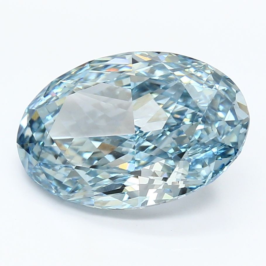Loose Diamond - OVAL 5.43ct Fancy Vivid Blue VS1: Loose Diamond - OVAL 5.43ct Fancy Vivid Blue VS1 Source: This is a real non-mined Diamond that has been grown in a lab Shape: OVAL Carats: 5.43 Color: Fancy Vivid Blue Certification: IGI Video: