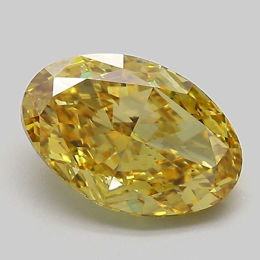 Loose Diamond - OVAL 2.54ct Fancy Intense Yellow VS2: Loose Diamond - OVAL 2.54ct Fancy Intense Yellow VS2 Source: This is a real non-mined Diamond that has been grown in a lab Shape: OVAL Carats: 2.54 Color: Fancy Intense Yellow Certification: IGI Video