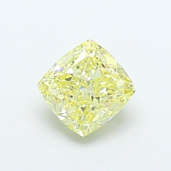 Loose Diamond - CUSHION MODIFIED 1.53ct Fancy Light Yellow VS2: Loose Diamond - CUSHION MODIFIED 1.53ct Fancy Light Yellow VS2 Source: This is a real non-mined Diamond that has been grown in a lab Shape: CUSHION MODIFIED Carats: 1.53 Color: Fancy Light Yellow Cert