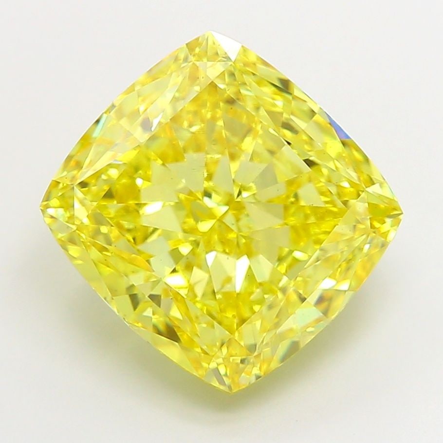 Loose Diamond - CUSHION MODIFIED 8.51ct Fancy Vivid Yellow VS2: Loose Diamond - CUSHION MODIFIED 8.51ct Fancy Vivid Yellow VS2 Source: This is a real non-mined Diamond that has been grown in a lab Shape: CUSHION MODIFIED Carats: 8.51 Color: Fancy Vivid Yellow Cert