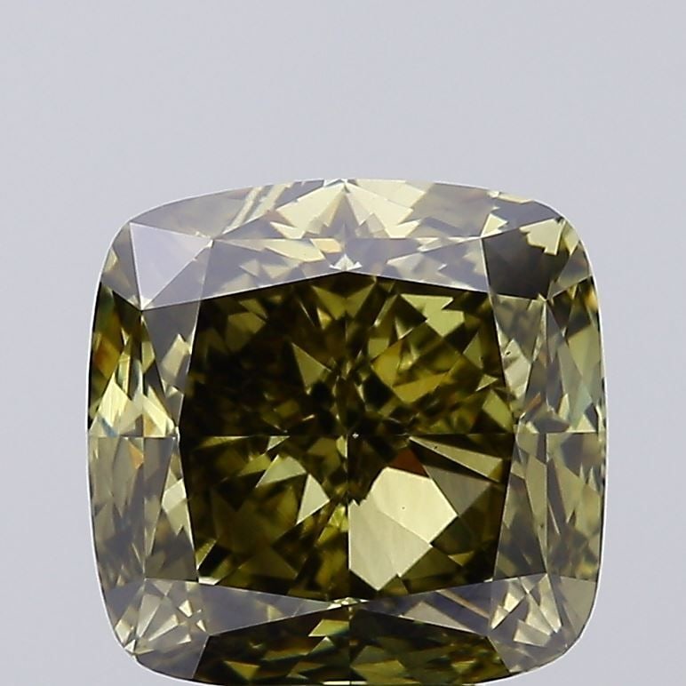 Loose Diamond - CUSHION MODIFIED 5.01ct Fancy Gray Yellow VS1: Loose Diamond - CUSHION MODIFIED 5.01ct Fancy Gray Yellow VS1 Source: This is a real non-mined Diamond that has been grown in a lab Shape: CUSHION MODIFIED Carats: 5.01 Color: Fancy Gray Yellow Certif