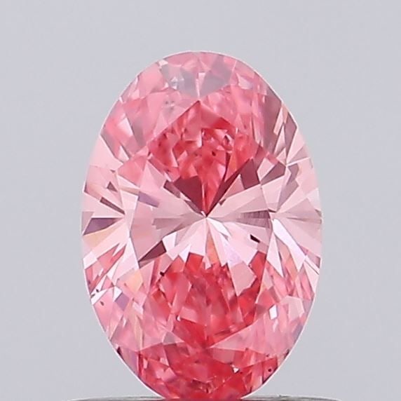 Loose Diamond - OVAL 0.51ct Fancy Vivid Pink VS1: Loose Diamond - OVAL 0.51ct Fancy Vivid Pink VS1 Source: This is a real non-mined Diamond that has been grown in a lab Shape: OVAL Carats: 0.51 Color: Fancy Vivid Pink Certification: NONE Video: