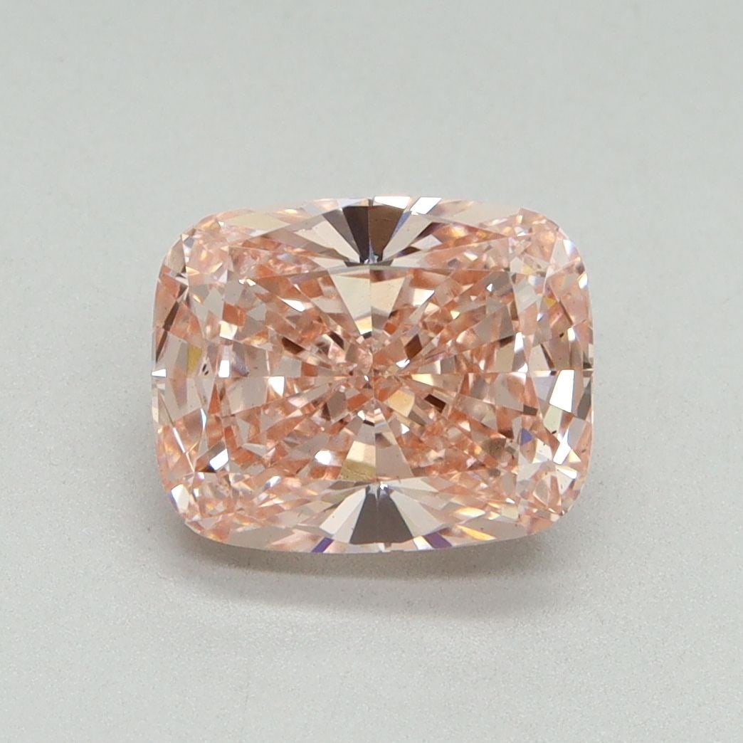 Loose Diamond - CUSHION BRILLIANT 2.17ct Fancy Vivid Pink VS2: Loose Diamond - CUSHION BRILLIANT 2.17ct Fancy Vivid Pink VS2 Source: This is a real non-mined Diamond that has been grown in a lab Shape: CUSHION BRILLIANT Carats: 2.17 Color: Fancy Vivid Pink Certif