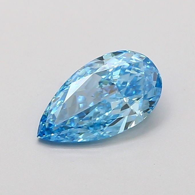 Loose Diamond - PEAR 0.85ct Fancy Vivid Blue VVS2: Loose Diamond - PEAR 0.85ct Fancy Vivid Blue VVS2 Source: This is a real non-mined Diamond that has been grown in a lab Shape: PEAR Carats: 0.85 Color: Fancy Vivid Blue Certification: IGI Video: