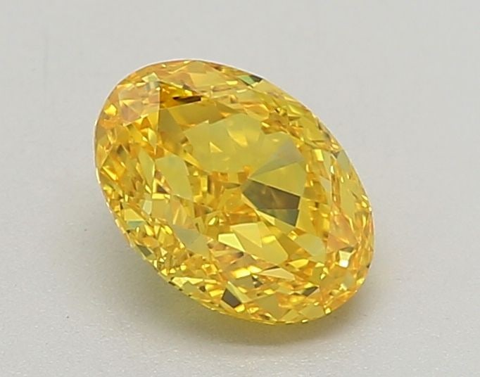 Loose Diamond - OVAL 1.09ct Fancy Vivid Yellow VVS2: Loose Diamond - OVAL 1.09ct Fancy Vivid Yellow VVS2 Source: This is a real non-mined Diamond that has been grown in a lab Shape: OVAL Carats: 1.09 Color: Fancy Vivid Yellow Certification: IGI Video:
