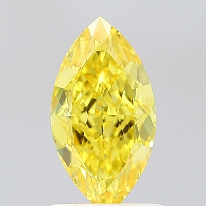 Loose Diamond - MARQUISE 1.09ct Fancy Vivid Yellow VVS2: Loose Diamond - MARQUISE 1.09ct Fancy Vivid Yellow VVS2 Source: This is a real non-mined Diamond that has been grown in a lab Shape: MARQUISE Carats: 1.09 Color: Fancy Vivid Yellow Certification: IGI 