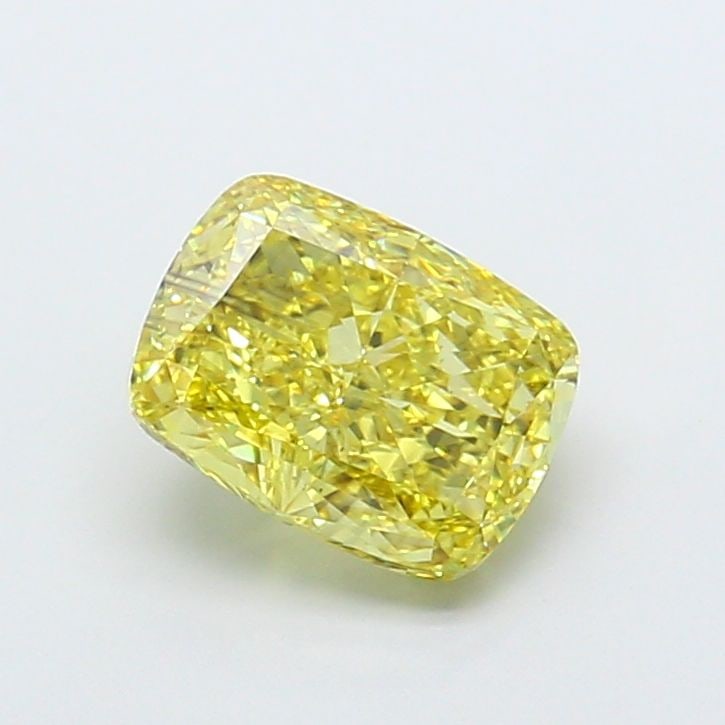 Loose Diamond - CUSHION MODIFIED 2.53ct Fancy Intense Yellow SI1: Loose Diamond - CUSHION MODIFIED 2.53ct Fancy Intense Yellow SI1 Source: This is a real non-mined Diamond that has been grown in a lab Shape: CUSHION MODIFIED Carats: 2.53 Color: Fancy Intense Yellow 