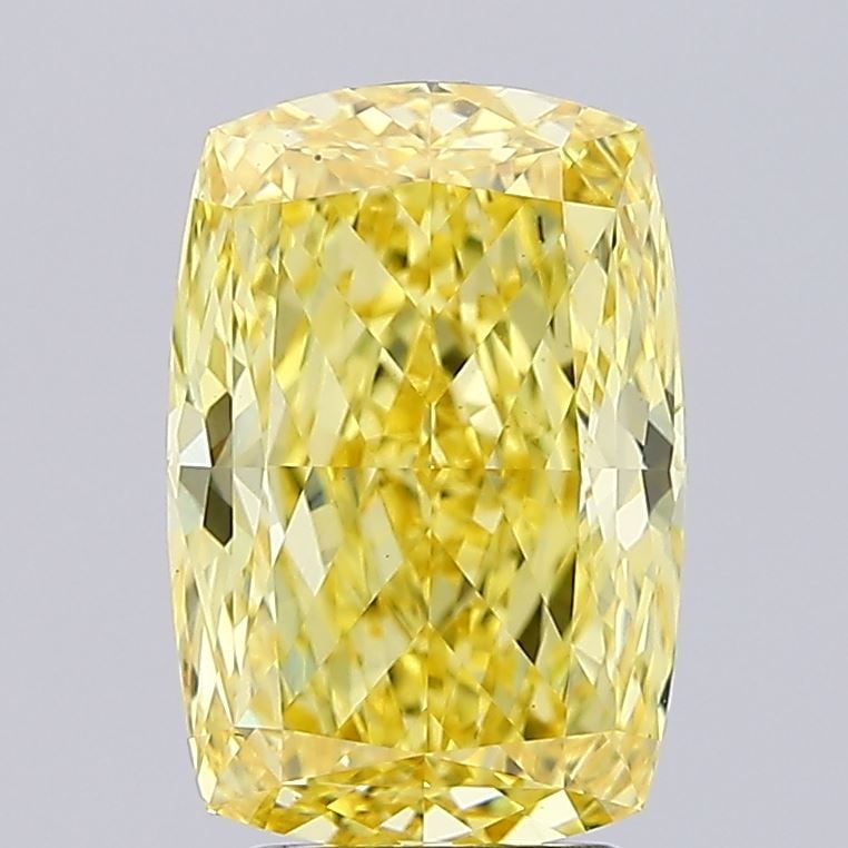 Loose Diamond - CUSHION MODIFIED 4.01ct Fancy Vivid Yellow VS1: Loose Diamond - CUSHION MODIFIED 4.01ct Fancy Vivid Yellow VS1 Source: This is a real non-mined Diamond that has been grown in a lab Shape: CUSHION MODIFIED Carats: 4.01 Color: Fancy Vivid Yellow