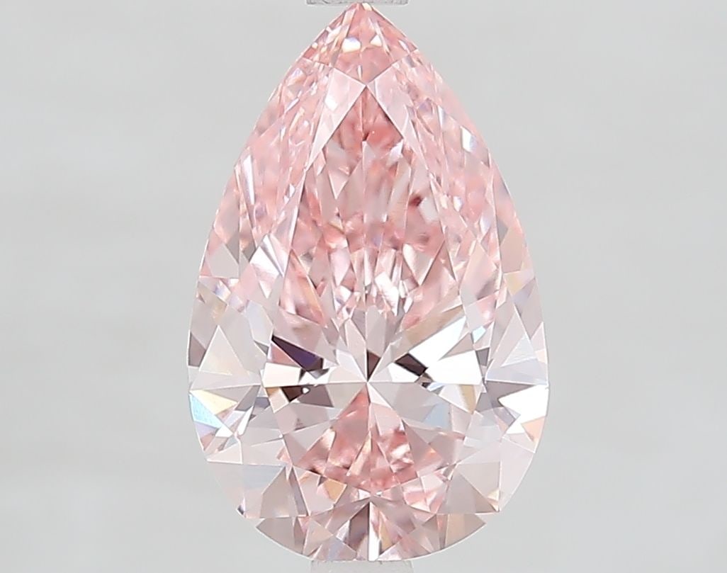 Loose Diamond - PEAR 2.51ct Fancy Vivid Pink VVS2: Loose Diamond - PEAR 2.51ct Fancy Vivid Pink VVS2 Source: This is a real non-mined Diamond that has been grown in a lab Shape: PEAR Carats: 2.51 Color: Fancy Vivid Pink Certification: IGI Video: