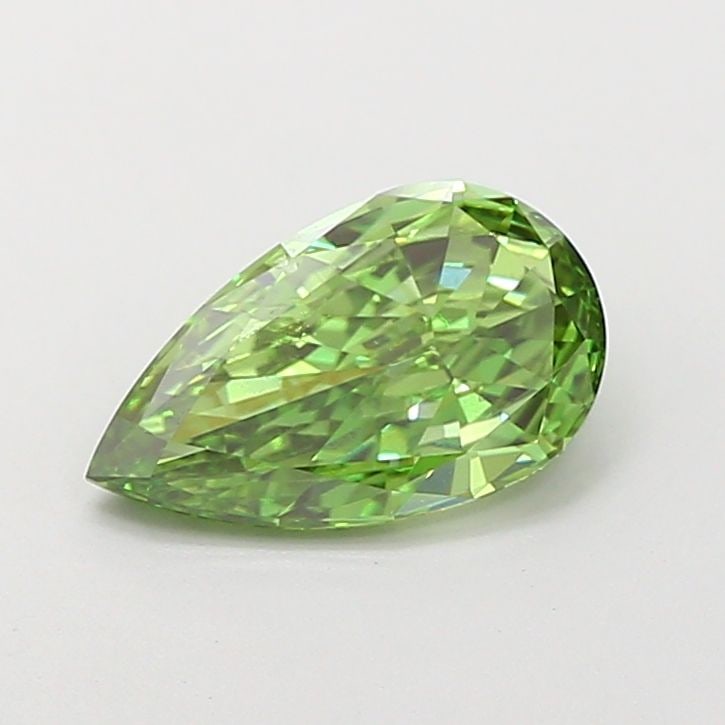 Loose Diamond - PEAR 1.5ct Fancy Vivid Green VS2: Loose Diamond - PEAR 1.5ct Fancy Vivid Green VS2 Source: This is a real non-mined Diamond that has been grown in a lab Shape: PEAR Carats: 1.5 Color: Fancy Vivid Green Certification: IGI Video: