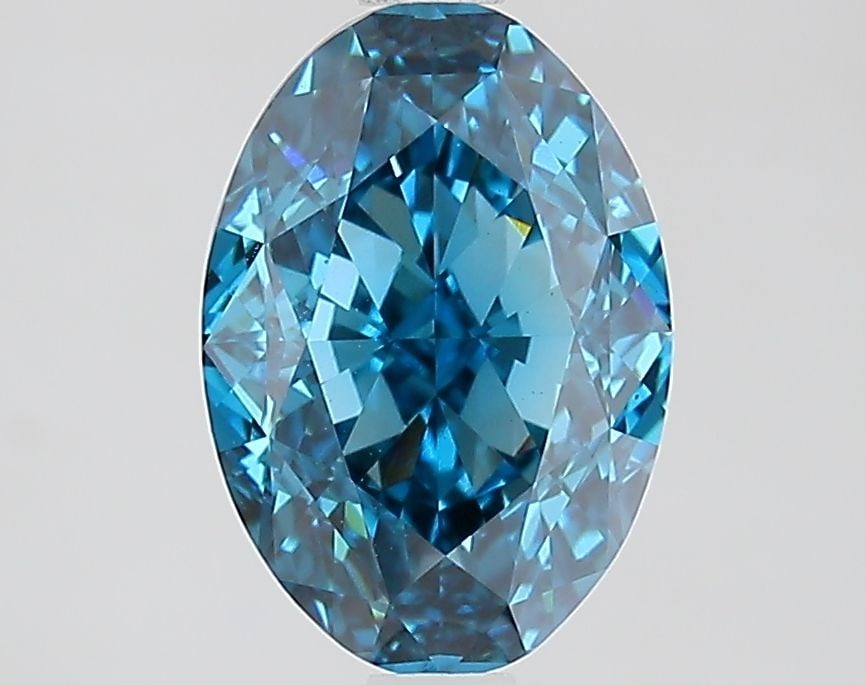 Loose Diamond - OVAL 2.66ct Fancy Vivid Blue VS1: Loose Diamond - OVAL 2.66ct Fancy Vivid Blue VS1 Source: This is a real non-mined Diamond that has been grown in a lab Shape: OVAL Carats: 2.66 Color: Fancy Vivid Blue Certification: IGI Video: