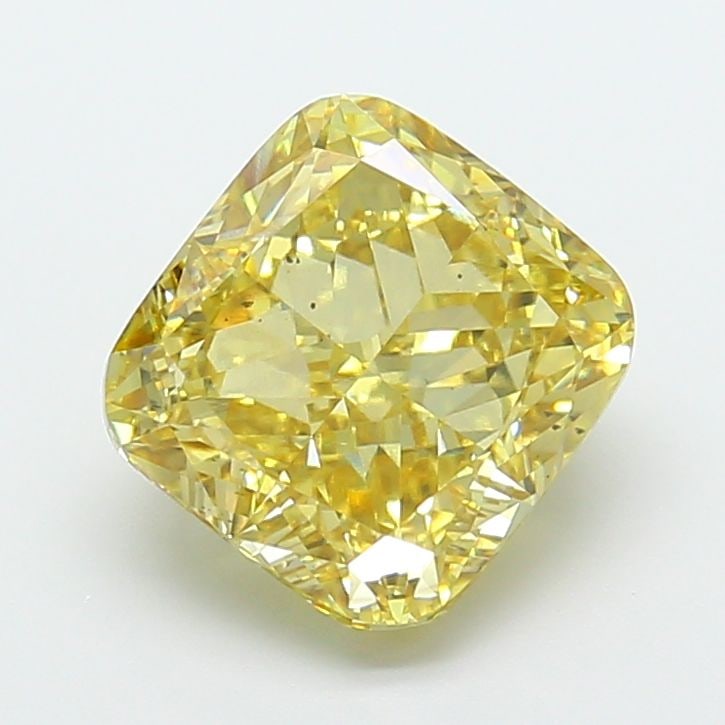 Loose Diamond - CUSHION MODIFIED 5.03ct Fancy Yellow VS2: Loose Diamond - CUSHION MODIFIED 5.03ct Fancy Yellow VS2 Source: This is a real non-mined Diamond that has been grown in a lab Shape: CUSHION MODIFIED Carats: 5.03 Color: Fancy Yellow Certification: I
