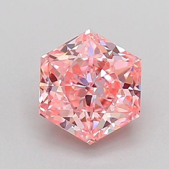 Loose Diamond - HEXAGONAL 1.05ct Fancy Intense Pink VVS2: Loose Diamond - HEXAGONAL 1.05ct Fancy Intense Pink VVS2 Source: This is a real non-mined Diamond that has been grown in a lab Shape: HEXAGONAL Carats: 1.05 Color: Fancy Intense Pink Certification: