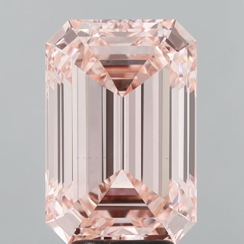 Loose Diamond - EMERALD 5.01ct Fancy Vivid Pink VS1: Loose Diamond - EMERALD 5.01ct Fancy Vivid Pink VS1 Source: This is a real non-mined Diamond that has been grown in a lab Shape: EMERALD Carats: 5.01 Color: Fancy Vivid Pink Certification: IGI Video: