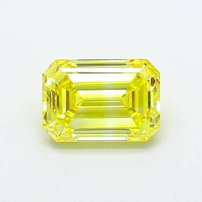 Loose Diamond - EMERALD 2.0ct Fancy Vivid Yellow VS1: Loose Diamond - EMERALD 2.0ct Fancy Vivid Yellow VS1 Source: This is a real non-mined Diamond that has been grown in a lab Shape: EMERALD Carats: 2.0 Color: Fancy Vivid Yellow Certification: IGI Video