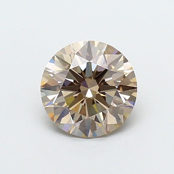 Ideal Loose Diamond - ROUND 1.6ct Fancy Light Brown VS1: Ideal Loose Diamond - ROUND 1.6ct Fancy Light Brown VS1 Source: This is a real non-mined Diamond that has been grown in a lab Shape: ROUND Carats: 1.6 Color: Fancy Light Brown Certification: IGI