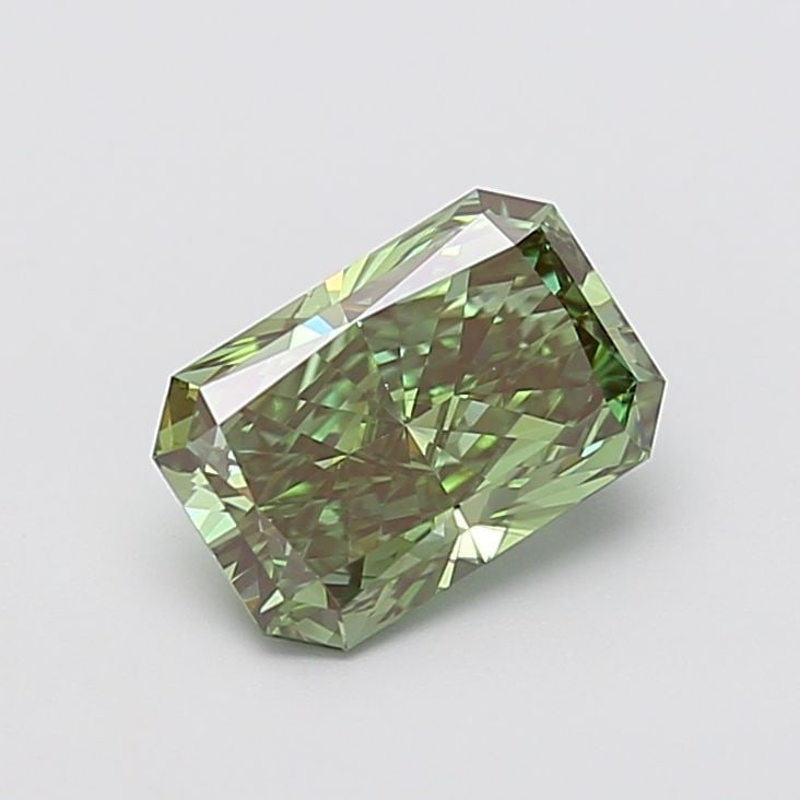 Loose Diamond - RADIANT 2.01ct Fancy Vivid Green VVS2: Loose Diamond - RADIANT 2.01ct Fancy Vivid Green VVS2 Source: This is a real non-mined Diamond that has been grown in a lab Shape: RADIANT Carats: 2.01 Color: Fancy Vivid Green Certification: IGI