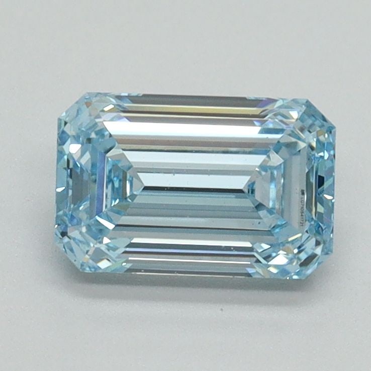 Loose Diamond - EMERALD 1.14ct Fancy Intense Blue VS1: Loose Diamond - EMERALD 1.14ct Fancy Intense Blue VS1 Source: This is a real non-mined Diamond that has been grown in a lab Shape: EMERALD Carats: 1.14 Color: Fancy Intense Blue Certification: IGI Vid