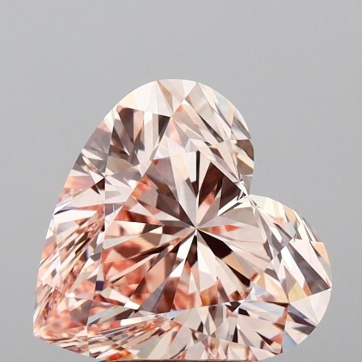 Loose Diamond - HEART 2.52ct Fancy Pink VS1: Loose Diamond - HEART 2.52ct Fancy Pink VS1 Source: This is a real non-mined Diamond that has been grown in a lab Shape: HEART Carats: 2.52 Color: Fancy Pink Certification: IGI Video: