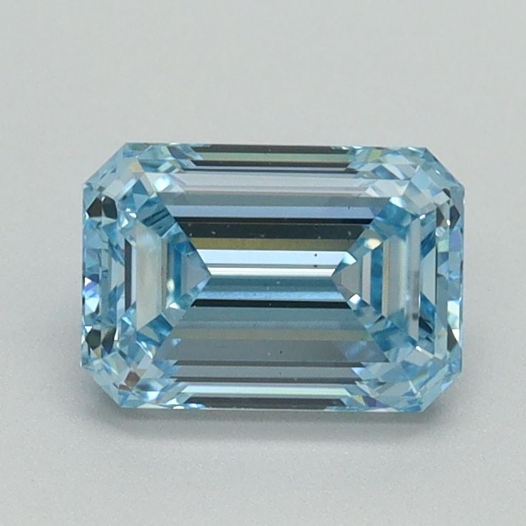Loose Diamond - EMERALD 1.14ct Fancy Vivid Blue VS2: Loose Diamond - EMERALD 1.14ct Fancy Vivid Blue VS2 Source: This is a real non-mined Diamond that has been grown in a lab Shape: EMERALD Carats: 1.14 Color: Fancy Vivid Blue Certification: IGI Video:
