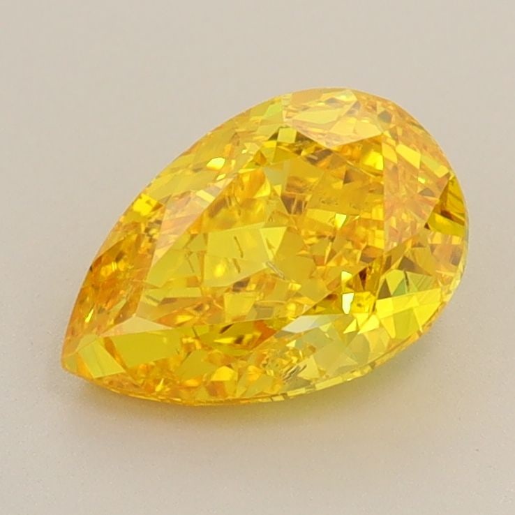 Loose Diamond - PEAR 1.57ct Fancy Vivid Yellow SI1: Loose Diamond - PEAR 1.57ct Fancy Vivid Yellow SI1 Source: This is a real non-mined Diamond that has been grown in a lab Shape: PEAR Carats: 1.57 Color: Fancy Vivid Yellow Certification: IGI Video: