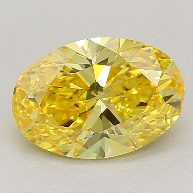 Loose Diamond - OVAL 0.81ct Fancy Vivid Yellow VVS1: Loose Diamond - OVAL 0.81ct Fancy Vivid Yellow VVS1 Source: This is a real non-mined Diamond that has been grown in a lab Shape: OVAL Carats: 0.81 Color: Fancy Vivid Yellow Certification: IGI Video: