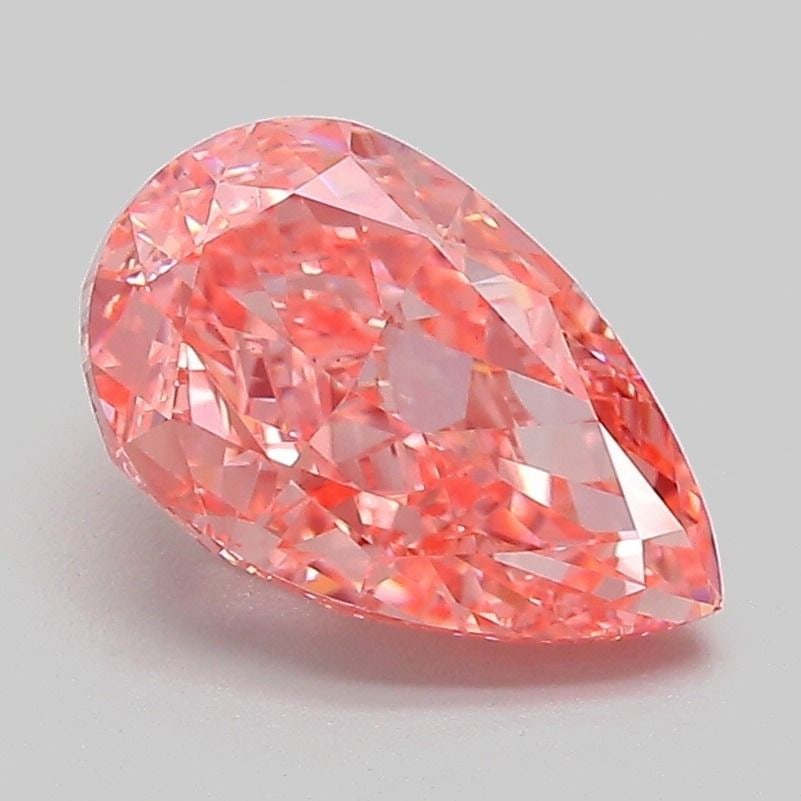 Loose Diamond - PEAR 2.11ct Fancy Vivid Pink VS1: Loose Diamond - PEAR 2.11ct Fancy Vivid Pink VS1 Source: This is a real non-mined Diamond that has been grown in a lab Shape: PEAR Carats: 2.11 Color: Fancy Vivid Pink Certification: IGI Video: