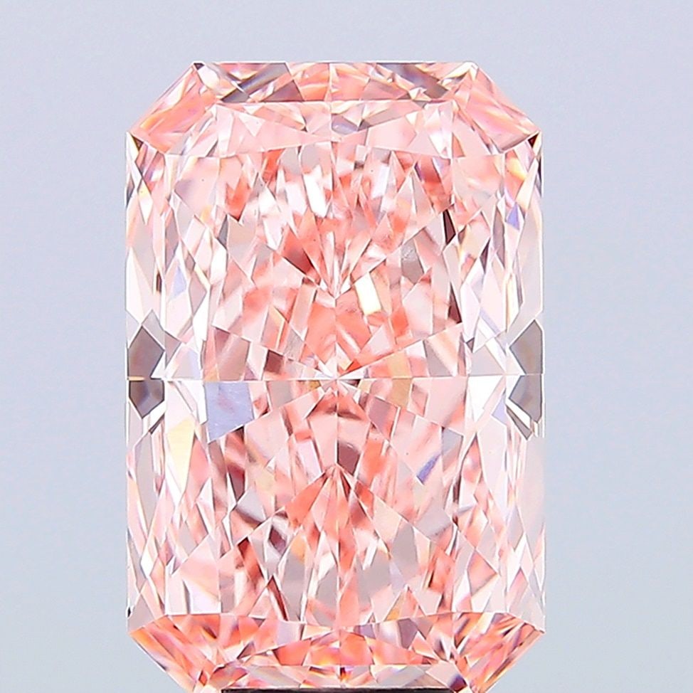 Loose Diamond - RADIANT 10.11ct Fancy Vivid Pink VVS2: Loose Diamond - RADIANT 10.11ct Fancy Vivid Pink VVS2 Source: This is a real non-mined Diamond that has been grown in a lab Shape: RADIANT Carats: 10.11 Color: Fancy Vivid Pink Certification: IGI Vide