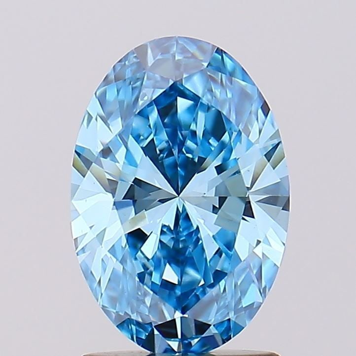 Loose Diamond - OVAL 1.52ct Fancy Vivid Blue VS1: Loose Diamond - OVAL 1.52ct Fancy Vivid Blue VS1 Source: This is a real non-mined Diamond that has been grown in a lab Shape: OVAL Carats: 1.52 Color: Fancy Vivid Blue Certification: IGI Video:
