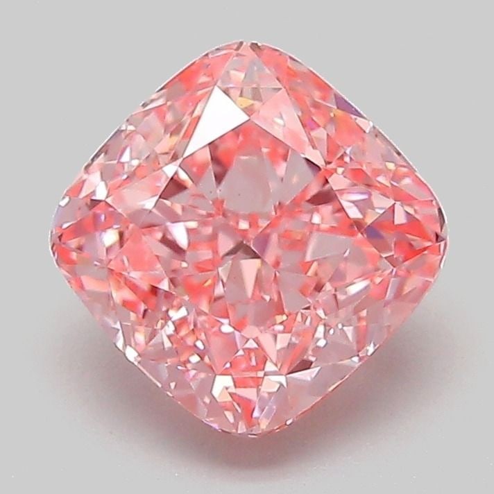 Loose Diamond - CUSHION MODIFIED 2.03ct Fancy Vivid Pink VVS2: Loose Diamond - CUSHION MODIFIED 2.03ct Fancy Vivid Pink VVS2 Source: This is a real non-mined Diamond that has been grown in a lab Shape: CUSHION MODIFIED Carats: 2.03 Color: Fancy Vivid Pink Certifi