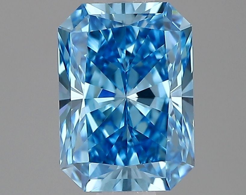 Loose Diamond - RADIANT 0.72ct Fancy Vivid Blue VVS2: Loose Diamond - RADIANT 0.72ct Fancy Vivid Blue VVS2 Source: This is a real non-mined Diamond that has been grown in a lab Shape: RADIANT Carats: 0.72 Color: Fancy Vivid Blue Certification: IGI Video: