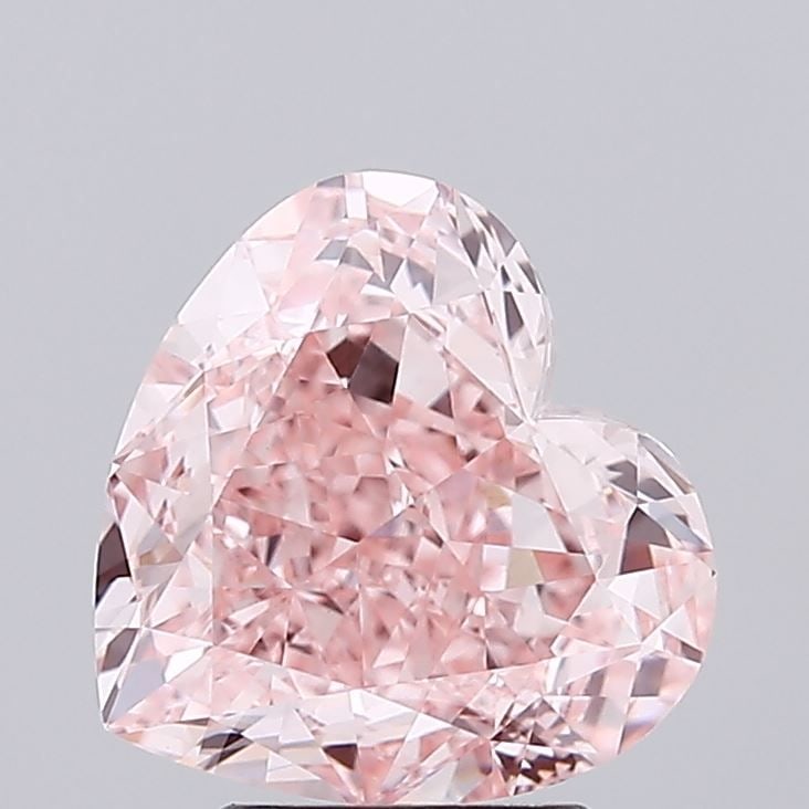 Loose Diamond - HEART 3.54ct Fancy Vivid Pink VVS2: Loose Diamond - HEART 3.54ct Fancy Vivid Pink VVS2 Source: This is a real non-mined Diamond that has been grown in a lab Shape: HEART Carats: 3.54 Color: Fancy Vivid Pink Certification: IGI Video: