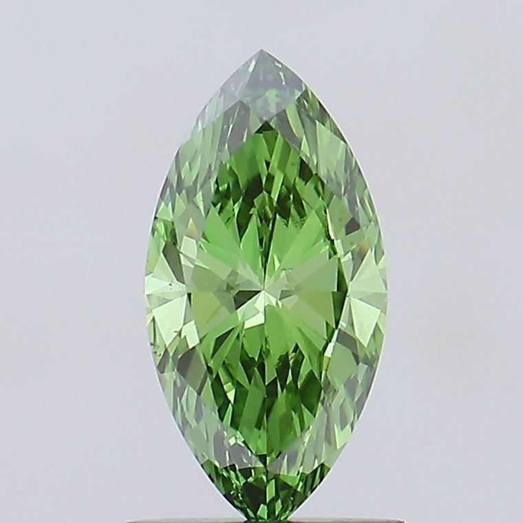 Loose Diamond - MARQUISE 1.02ct Fancy Vivid Green VS2: Loose Diamond - MARQUISE 1.02ct Fancy Vivid Green VS2 Source: This is a real non-mined Diamond that has been grown in a lab Shape: MARQUISE Carats: 1.02 Color: Fancy Vivid Green Certification: IGI Vid