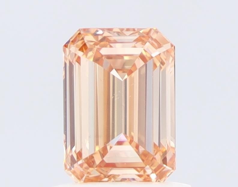 Loose Diamond - EMERALD 1.0ct Fancy Orange VS1: Loose Diamond - EMERALD 1.0ct Fancy Orange VS1 Source: This is a real non-mined Diamond that has been grown in a lab Shape: EMERALD Carats: 1.0 Color: Fancy Orange Certification: NONE Video: