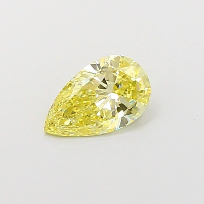 Loose Diamond - PEAR 0.64ct Fancy Intense Yellow VVS2: Loose Diamond - PEAR 0.64ct Fancy Intense Yellow VVS2 Source: This is a real non-mined Diamond that has been grown in a lab Shape: PEAR Carats: 0.64 Color: Fancy Intense Yellow Certification: IGI Vide