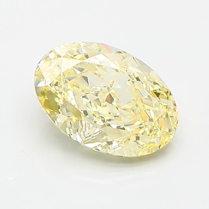 Loose Diamond - OVAL 1.2ct Fancy Yellow VVS2: Loose Diamond - OVAL 1.2ct Fancy Yellow VVS2 Source: This is a real non-mined Diamond that has been grown in a lab Shape: OVAL Carats: 1.2 Color: Fancy Yellow Certification: IGI Video: