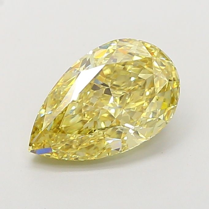 Loose Diamond - PEAR 2.55ct Fancy Vivid Yellow VS1: Loose Diamond - PEAR 2.55ct Fancy Vivid Yellow VS1 Source: This is a real non-mined Diamond that has been grown in a lab Shape: PEAR Carats: 2.55 Color: Fancy Vivid Yellow Certification: NONE Video: